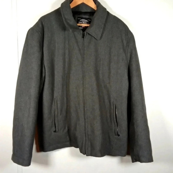 Steve & Barry's the wool mammoth jacket size gray plea coat 2X large  lined - Picture 2 of 6